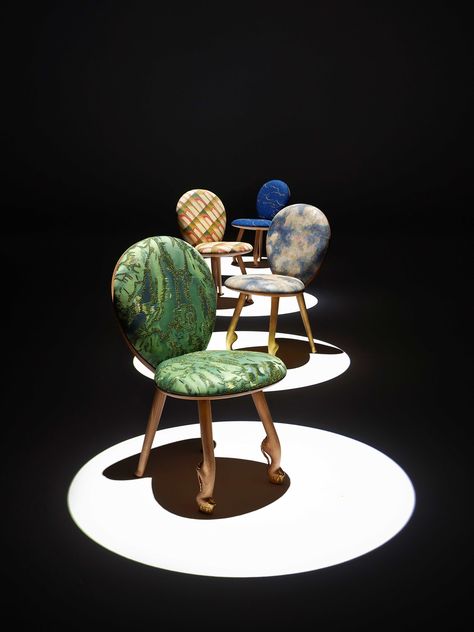 La espectacular colección de sillas de Christian Louboutin y Pierre Yovanovitch
